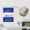 3 Monatskalender 2027 Wandkalender Blau Datumsschieber Produktbild-Vorschau 5