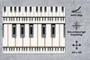 MuchoWow® Mauspad Mousepad Klavier - Patterns - Musik 40x30 Produktbild-Vorschau 2