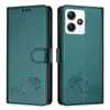 Leder Hülle für Xiaomi Redmi 12 /Poco M6 Pro 5G Süße Katze Produktbild-Vorschau 2
