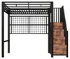 Flieks stapelbed 90x200 cm met ophangrooster en Productafbeelding-voorbeeld 9