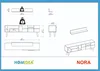 HOMIDEA Nora: mobile TV basso, mobile TV, parete TV con Anteprima dell’immagine prodotto 6