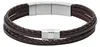 Fossil JF02934040 Herren Armband Edelstahl Silber Braun 19 Produktbild-Vorschau 6
