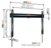 Vogels Supporto TV TVM 3603 da 40 a 100 Pollici Nero Anteprima dell’immagine prodotto 2