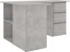 vidaXL Eckschreibtisch Betongrau 145x100x76 cm Produktbild-Vorschau 13