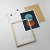 Gerahmtes Poster - Rahmen in heller Eiche - Geometrie Produktbild-Vorschau 4
