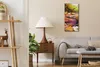 Wanduhr Bürouhr Leinwand Bild 30x60 Malerei Abstrakter Produktbild-Vorschau 3