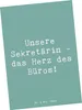 Mr. & Mrs. Panda Postkarte Spruch Sekretärin Herz - Produktbild-Vorschau 1