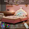 Detská postel INONEFT, čalúnená, 90x200 cm, s LED Náhľad obrázku produktu 4