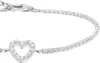 Bracelet de tennis cœur avec pierres blanches argent Voir les images du produit 5