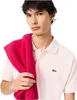 Lacoste L1212 Short Sleeved Ribbed Collar S Rose Podgląd zdjęcia produktu 7