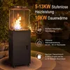 ZMH Mobiler plynový ohrievač do exteriéru, 13 kW, s Náhľad obrázku produktu 3