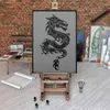 Große Malschablonen M 43x64 cm, Chinesisch Drachen Produktbild-Vorschau 4
