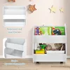 COSTWAY Libreria per bambini su rotelle, scaffale per Anteprima dell’immagine prodotto 3