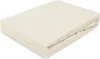 A folded fitted sheet on a white background.