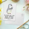 Mr. & Mrs. Panda bildkarte Chemiker Herz - Weiß - Geschenk, Produktbild-Vorschau 3