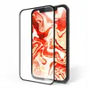 A screen protector is shown placed over a smartphone. Produktbild-Vorschau