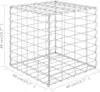 vidaXL Würfel-Gabionen-Hochbeet Stahldraht 40x40x40 cm Produktbild-Vorschau 8