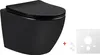 BB Wand Hänge WC Toilette WC-Set spülrandlos mit kurzer Produktbild-Vorschau 1
