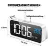 Digital Wecker LED, große Temperaturanzeige, Snooze & Produktbild-Vorschau 2