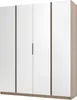 Masseno Drehtürenschrank CAGLIARI 200 cm Kleiderschrank Produktbild-Vorschau 1