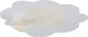 A close-up, isolated shot of a white, cloud-shaped product with a beige mesh layer peeking out from under a white peel-away backing. Náhled obrázku produktu