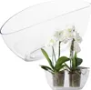 Vaso da fiori Lamela | Luna | Trasparente | Chiaro | 35 cm Anteprima dell’immagine prodotto 1
