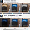 LVSOMT Nachttisch mit Geheimfach und LED, Drahtloses Laden, Produktbild-Vorschau 5