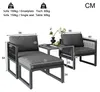Zahradní lounge set, 4dílný, terasový nábytek se 2 křesly a Náhled obrázku produktu 4