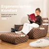 COSTWAY Sitzsack Sessel mit Hocker, Sitzsack Erwachsene mit Produktbild-Vorschau 4