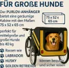 Purlov Hundeanhänger für Fahrrad bis 40 kg mit 75 × 52 × 65 Produktbild-Vorschau 13