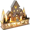 RETLUX RXL 408 Vánoční vesnička, 9 LED, teplá bílá, dřevo, Náhled obrázku produktu 1
