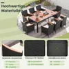 Set da giardino COSTWAY da 9 pezzi in polyrattan, set da Anteprima dell’immagine prodotto 7