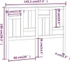 vidaXL Kopfteil Weiß 145,5x4x100 cm Massivholz Kiefer Produktbild-Vorschau 5