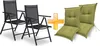 sunnypillow 2er Set Gartenstühle und Gartenstuhlauflagen Produktbild-Vorschau 1