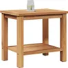Stolik Kawowy Brązowy 50 X 35 X 45 Cm Lite Drewno Tekowe Podgląd zdjęcia produktu 3
