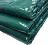 A close-up, folded view of a green tarpaulin. Náhľad obrázku produktu