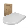 Aqua Bagno WC-Sitz Zero, D-Form weiß.  Duroplast, Produktbild-Vorschau 3
