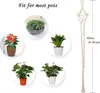 4er Set Makramee Blumenampel Baumwollseil Hängeampel Produktbild-Vorschau 6