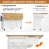 okwish Küchenschrank mit Rollen und klappbarer Produktbild-Vorschau 5