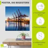 ARTland Poster Hamburg Container Terminals Größe: 100x100 Produktbild-Vorschau 2