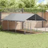 vidaXL Outdoor-Hundezwinger mit Dach 400x200x150 cm Produktbild-Vorschau 2