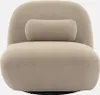 Poltrona girevole 360° bouclé, Beige Anteprima dell’immagine prodotto 2