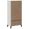 The Living Store Bücherschrank VIKEN Weiß 60x35x123 cm Produktbild-Vorschau 9