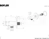 Technical drawing and exploded view of a plumbing fixture. Produktbild-Vorschau