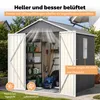 Metall-Geräteschuppen 185x182x191 cm mit Satteldach, Produktbild-Vorschau 5