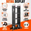 7 en 1 Échelle Pliante en Aluminium TEENO, 4.7 M, avec 2 Voir les images du produit 4