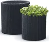 Keter Blumentopf, rund, Durchmesser 43,7 cm, anthrazit, Produktbild-Vorschau 4