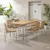 home24 Stapelstuhl - 2er-Set - Teak Massiv / Edelstahl - Produktbild-Vorschau 4