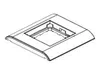 Equip 125461 Wandplatte/Schalterabdeckung Weiß Produktbild-Vorschau 2