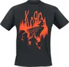 Korn T-Shirt Uni Hopscotch Flame schwarz Band-Merch, Bands Produktbild-Vorschau 1